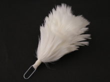 6 Black Cock Feather Fringe
